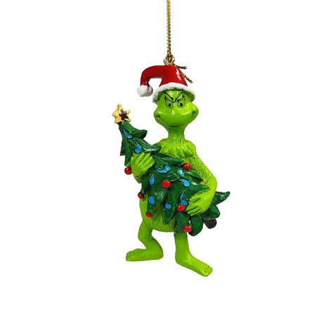 Ceramic Grinch With Tree 10cm