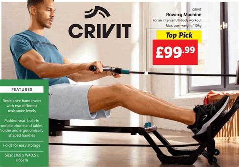 Crivit Rowing Machine Offer At Lidl