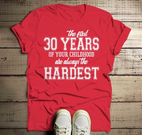 Mens Funny 30th Birthday T Shirt First 30 Years Childhood Etsy