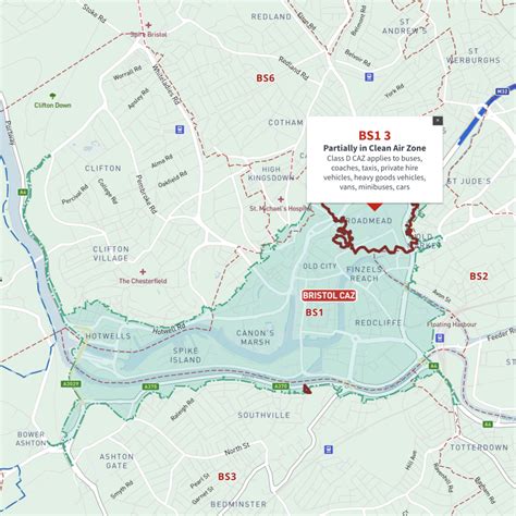 Interactive Map Of Bristol Clean Air Zone And All Bs Postcodes Maproom