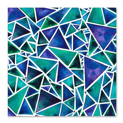 Geometric Triangles By Elena Oneill Art Print Geometric Triangle