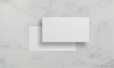 Natural Paper Texture Business Card Mock Up Free
