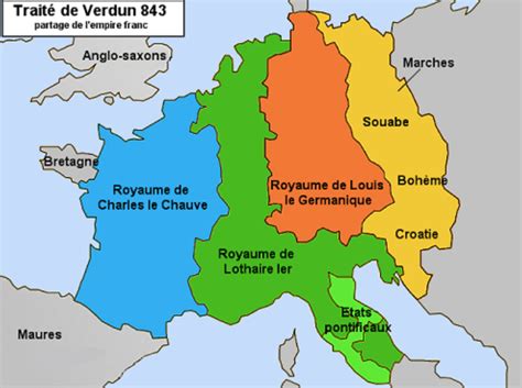Charles Ii Dit Le Chauve Traité De Verdun 843