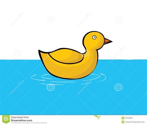 Duck On Water Stock Vector Illustration Of Duck Cartoon