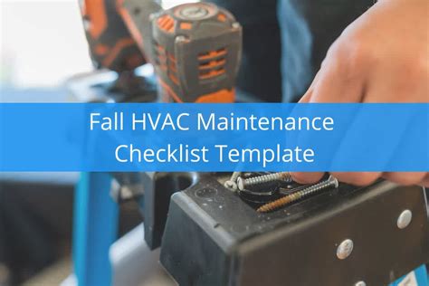 Fall Hvac Maintenance Checklist Template Free Download Housecall Pro