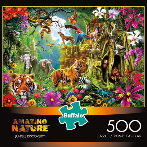 Buffalo Games Amazing Nature Jungle Discovery Jigsaw Puzzle 500 Pieces