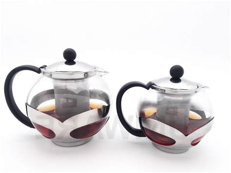 Uniware Glass Teapot With Stainless Steel Infuser 750