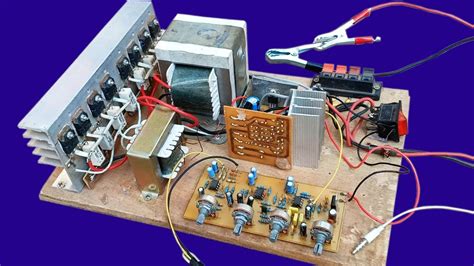 How To Make 12vdc Push Pull Amplifier Circuit At Home Youtube