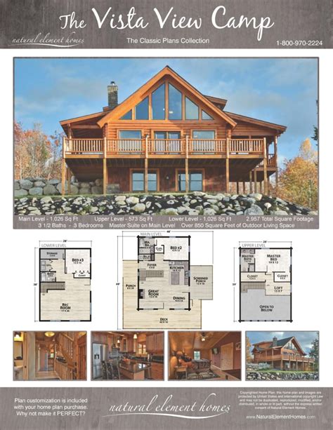Comfy Cabins Medium Home Plans From Natural Element Homes Lake
