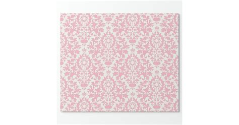 Pretty Pink Damask Colorful T Wrapping Paper Zazzle