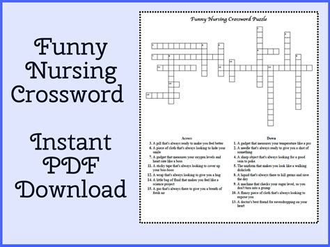 nurse your mind solve the fun and educational nursing crossword puzzle templable