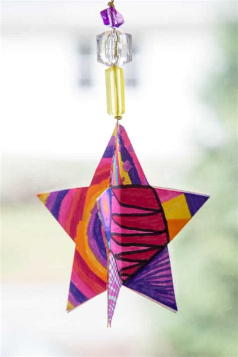 3d Paper Star Ornaments Learn How To Make This Great Christmas Craft