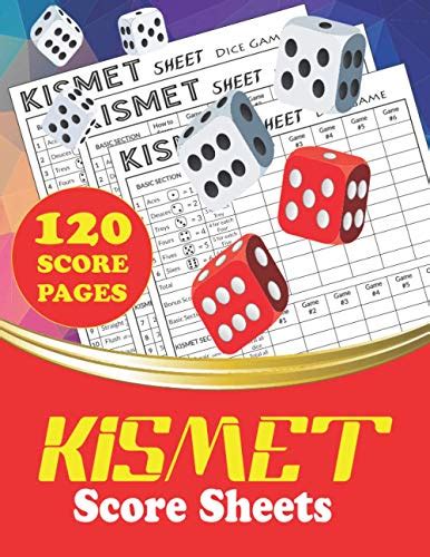 Kismet Score Sheets Kismet Scoring Game Record Keeper Book Blank