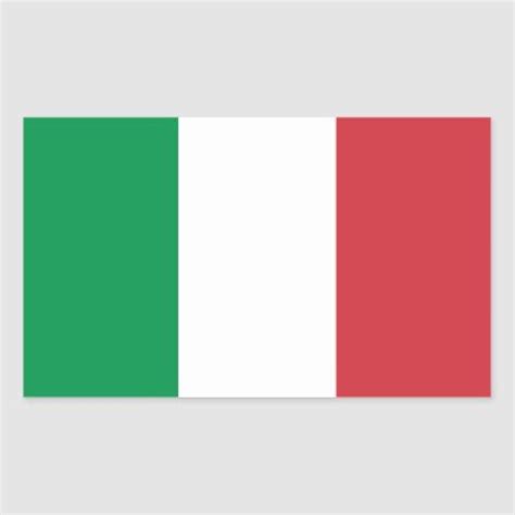 Italyitalian Flag Rectangular Sticker Zazzle Italian Flag Italy