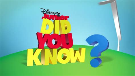 Disney Junior Promo Did You Know 201 Youtube