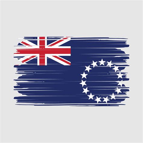 Cook Islands Flag Vector 20446388 Vector Art At Vecteezy