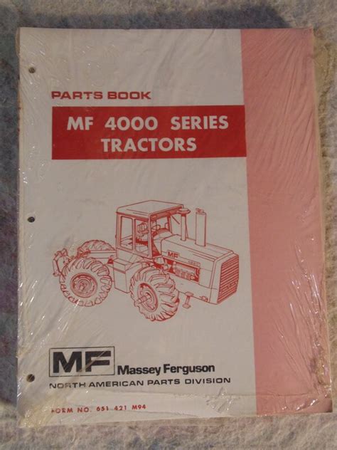 Massey Ferguson 4000 Series Tractor Parts Manual Used Equipment Manuals