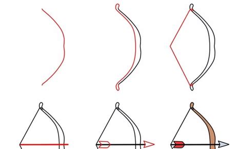 How To Draw A Bow And Arrow Step By Step Easy Drawing Guides Drawing