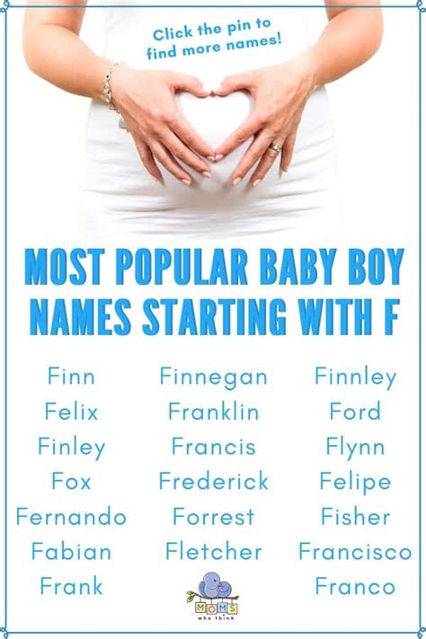 Baby Boy Names That Start With F