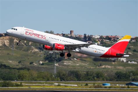 Iberia Express Airbus A321 Ec Jej Passenger Plane Departure At Madrid