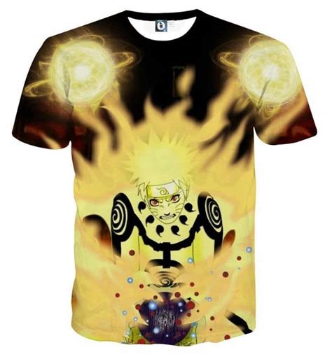 Naruto Japan Anime Six Paths Sage Mode Powerful Cool T Shirt