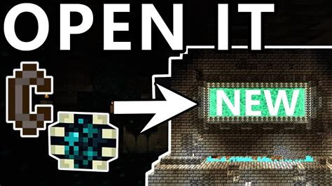 How To Open The Warden Portal In Minecraft Ancient City Portal Youtube