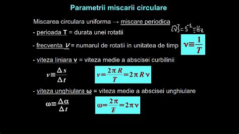 Miscarea Circulara Uniforma Clasa 9