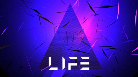 Triangle Abstract Life Typography 5k Wallpaperhd Abstract Wallpapers
