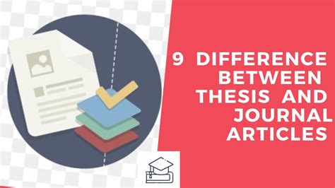 9 DIFFERENCE BETWEEN THESIS AND JOURNAL ARTICLE YouTube
