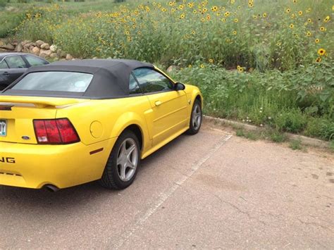 4th Gen Yellow 2004 Ford Mustang Gt Convertible Sold Mustangcarplace