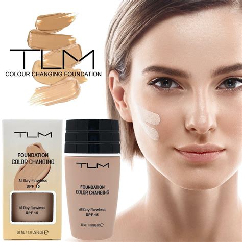 Tlm Flawless Colour Changing Face Foundation Makeup Skin Tone Matching