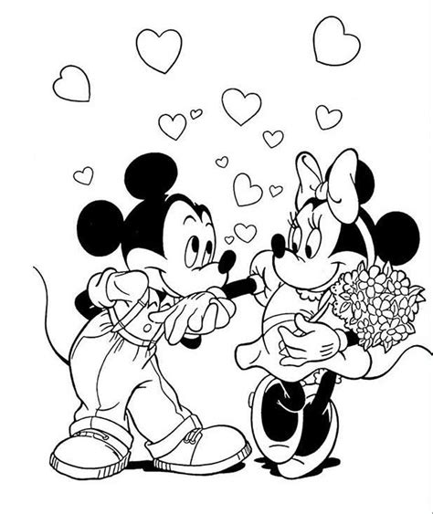 Coloring Pages Minnie And Mickey Mouse Coloring Home
