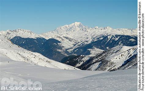 Photo Le Mont Blanc Depuis Le Col De La Madeleine Valmorel