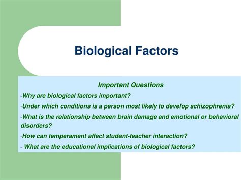 Ppt Biological Factors Powerpoint Presentation Free Download Id153843