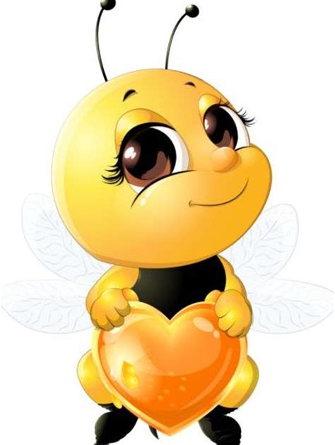 Lovely Cartoon Bee Set Vectors 06 Free Download