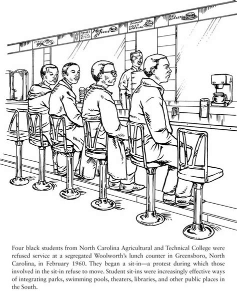 Printable Civil Rights Coloring Pages Brodieturivera