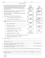 Complete The Concept Map Comparing Mitosis And Meiosis United States