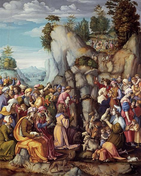Moses Striking The Rock 1525 Painting By Francesco Bacchiacca Pixels