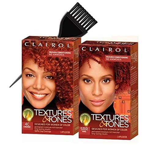 Clairol Texture And Tones Permanent Moisture Rich Haircolor No Ammonia Wsleek Brush Hair Color