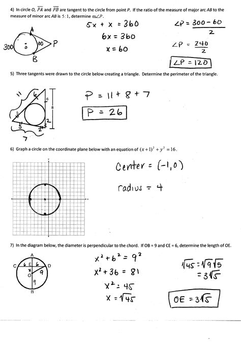12 10.2 measuring angles and arcs central angle. Geometry Big Ideas Ch 10 - Circle Challenge Problems ...