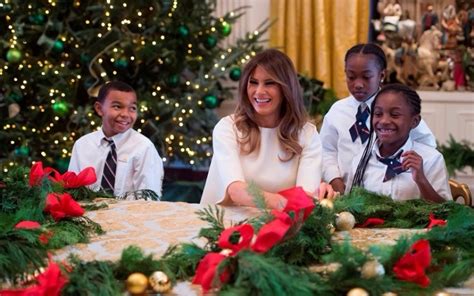 Melania Trump Melania Trump Primeira dama mostra as decorações de