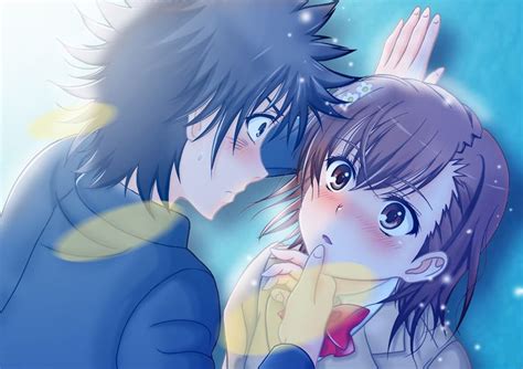 Kamijou Touma X Misaka Mikoto Anime Anime Art Anime Art Girl