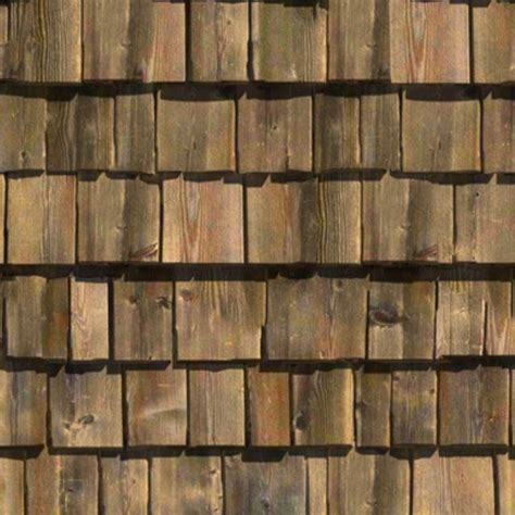 Wood Shingle Roof Texture Seamless 03807
