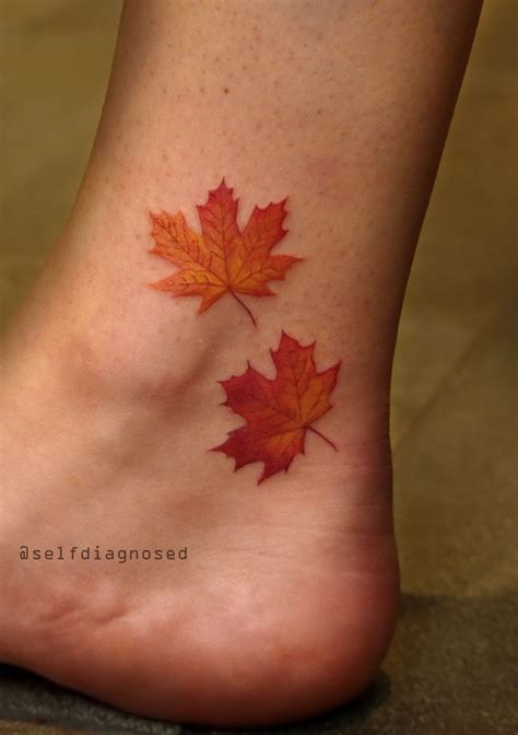Maple Leaves Tattoo By Tyleratd Whistler Canada Instagram