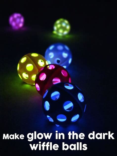 Glow In The Dark Wiffle Balls Glow Party Fun Diys Easy Diy Crafts