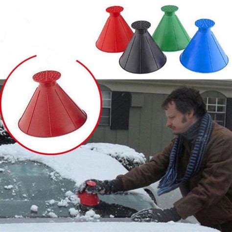 Buy Car Windshield Magic Ice Scraper Tool Cone Shaped Outdoor Funnel