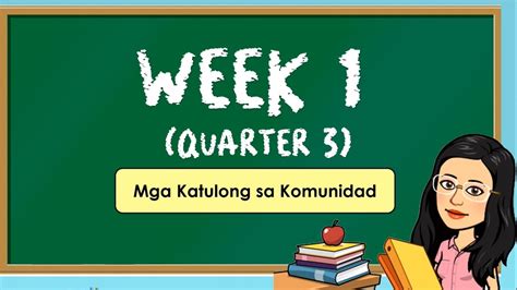 Week 1 Quarter 3 Melc Kindergarten Mga Katulong Sa Pamayanan Youtube