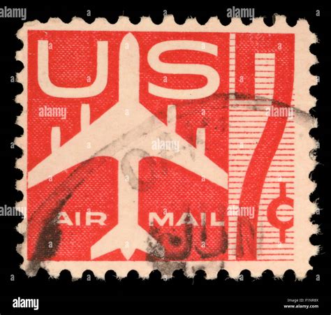 Us Postage Stamp Air Mail Fotos Und Bildmaterial In Hoher Auflösung