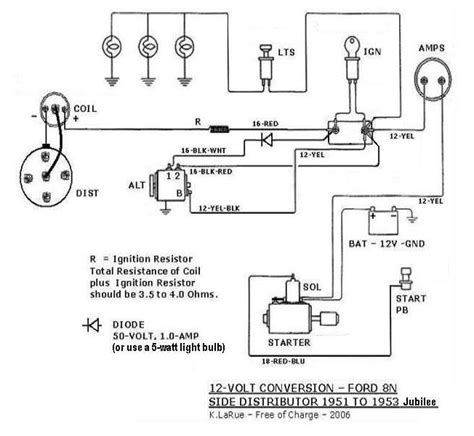 Ford 600 Tractor 12 Volt Wiring Diagram Wiring Draw And Schematic