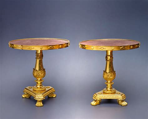 Pierre-Philippe Thomire (attributed to), A pair of Restauration guéridons attributed to Pierre 
